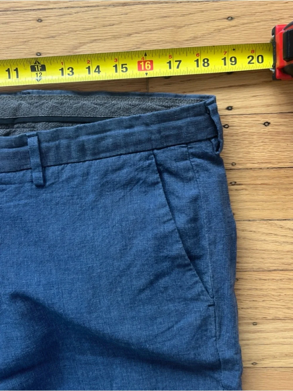 J Crew Chino Pants Men’s 36x32 Slim Bowery Blue Gray Linen Blend